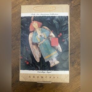 Hallmark Keepsake Ornament Caroling Angel Folk Art Americana Collection